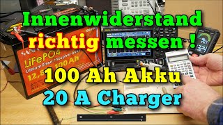 100 Ah Akku Ri richtig messen 20A Charger [upl. by Feucht]