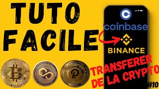 Comment TRANSFERER de la CRYPTO de COINBASE a BINANCE [upl. by Bartie]