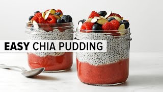 HOW TO MAKE CHIA SEED PUDDING  easy amp healthy chia pudding recipe [upl. by Uolymme]