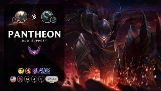 Pantheon Support vs Senna  NA Master Patch 142 [upl. by Akeemahs]