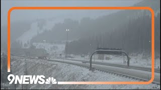 LIVE Snow falls in Colorados mountains [upl. by Orravan627]