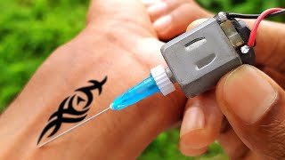 How To Make a Permanent Tattoo Machine At Home  100 Works [upl. by Rudie]