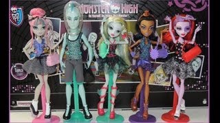 Monster High Dance Class 5 Pack Gil Webber and Rochelle Goyle Review [upl. by Briana]