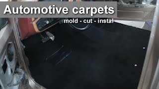 Automotive carpet mold cut install [upl. by Santa]