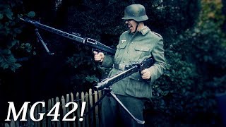 MG42 Unboxing and Review some Deactivated German WW2 Weapons  Wearing a WWII Wehrmacht Uniform [upl. by Quillon]