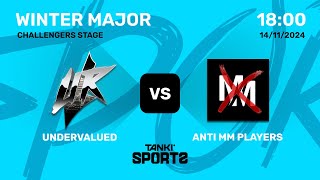 UNDERVALUED vs ANTI MM PLAYERS  Winter Major 2024  Challengers Stage [upl. by Ahras]