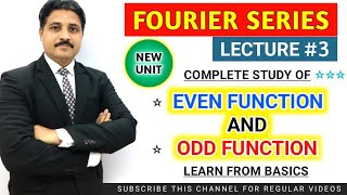 FOURIER SERIES LECTURE 3  STUDY OF EVEN FUNCTION AND ODD FUNCTION TIKLESACADEMY [upl. by Clemmie]