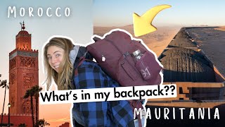 Whats in my Backpack for Morocco and Mauritania 17 Days in 40L CarryOn [upl. by Ericksen583]