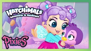 Hatchimals Pixies Episodes 1 to 5  Adventures in Hatchtopia Compilation  Cartoon for Kids [upl. by Nievelt]