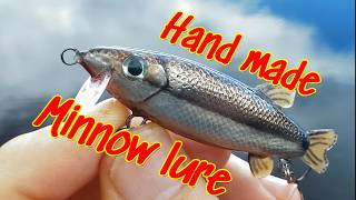 Making a minnow subwake bass lure Making a minnow lure from PVC luremaking bassfishing [upl. by Eitsud]