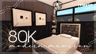 80K ONESTORY MODERN MANSION NOGAMEPASS  BLOXBURG HOUSE BUILD [upl. by Oruhtra]