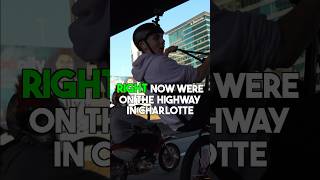 WHEELIE BIKE RIDEOUT GOES ON THE HIGHWAY😂 bikelife wheelie rideout [upl. by Onilecram]