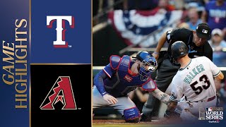 Rangers vs Dbacks World Series Game 3 Highlights 103023  MLB Highlights [upl. by Ahsenev]