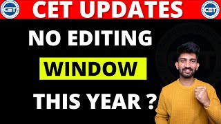 CET Exams Editing Window New Update 2024  No Correction Window for MH CET Exams 2024 [upl. by Mariellen]