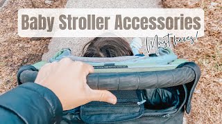 Baby Stroller Accessories To Buy  2024  Mom of 3  Affordable amp Universal Stroller Items [upl. by Irrot269]