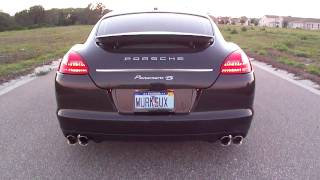 2011 Porsche Panamera 4S with AWE Tuning exhaust [upl. by Suirrad89]