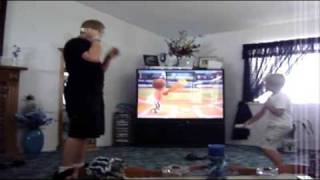 Kid Gets Wii Smacked Wii Sports Accident [upl. by Bertie451]