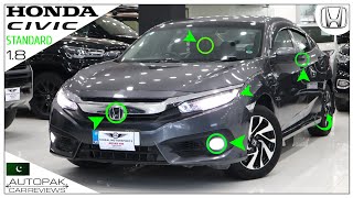 Honda Civic Standard 2018 Detailed Review Price Specifications amp Features [upl. by Akenot]