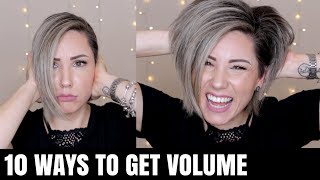 10 WAYS TO GET VOLUMINOUS HAIR [upl. by Nedmac414]