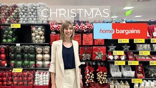 HOME BARGAINS Christmas has arrived 2024 🎄 Home Bargains Shop With Me ✨ 4K [upl. by Gunnar]