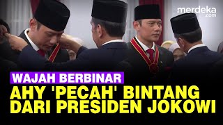 Momen AHY Pecah Bintang dari Presiden Jokowi Jabat Menteri Baru 5 Bulan Lebih [upl. by Toogood]