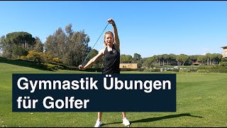 Golf Gymnastik Übungen mit Theraband [upl. by Bubalo]