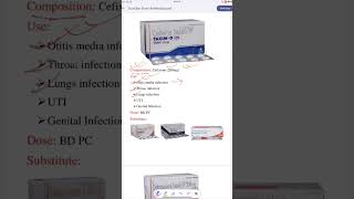 Taxim o 200 uses medicine antibiotics cefixime [upl. by Josi]