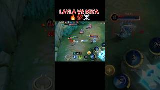 LAYLA VS MIYA MLBB 🔥 mobilelegends mlbb miya layla shorts [upl. by Nnylekoorb]