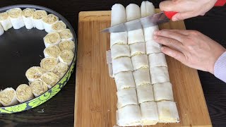 Baklava Hamuru Açamayanlar İçin En Kolay Bayram Tatlısı😍Kadayıf Sarma✅ BeraTatlıDünyası [upl. by Yer]