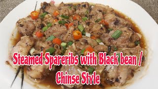 Chinese Style Recipe  Steamed Spareribs with Black beans Recipe  Steamed Recipe  jhen frago [upl. by Tirb]