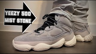 YEEZY 500 HIGH MIST STONE ON FEETREVIEW [upl. by Crean868]