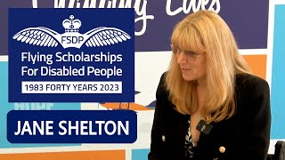 Jane Shelton  Scholar Interview  Flying Scholarships for Disabled People FSDP  RIAT 2023 [upl. by Otineb576]