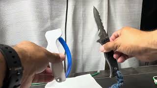 Accusharp knife sharpener It works Budget knife sharpening tool knife [upl. by Annadiana887]