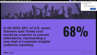 Luminate amp Billboard Present Live Music Landscape Current Insights amp Trends [upl. by Pen803]