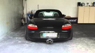 Porsche Boxster 986 S sound  race exhaust system [upl. by Yelats]