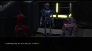 Star Wars The Old Republic Sith Inquisitor reunited with 2VR8 [upl. by Atiuqaj276]