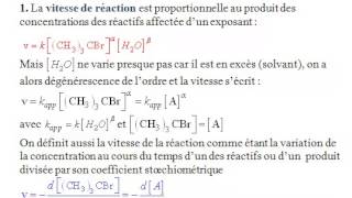 Exercice corrigé cours et vidéo de cinétque chimique avec dégénérescence de lordremp4 [upl. by Ichabod]