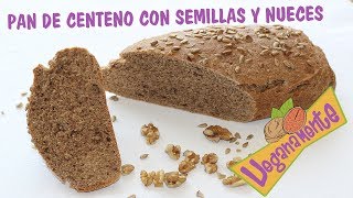 🥖 PAN de CENTENO y SEMILLAS  Recetas Veganas  Veganamente [upl. by Adnalohs963]