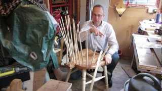 Continuous Arm Windsor Chair Assembly  Chairmaking [upl. by Alin]