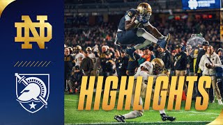 Highlights vs No 19 Army  Notre Dame Football [upl. by Doss]