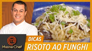 RISOTO AO FUNGHI com Rafael Gomes  DICAS MASTERCHEF [upl. by Yeldoow]