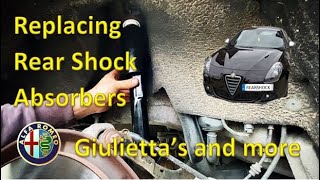 Alfa Romeo Giulietta Rear Shock Absorber Changing  Upgrade [upl. by Alaaj]