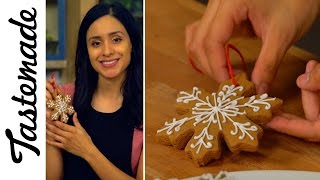 DIY Gingerbread Cookie Ornaments l The TastemakersJessica Vargas [upl. by Jeanine]