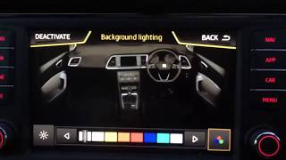 How to change the ambient lighting in a SEAT  Tutorial [upl. by Sosthenna]