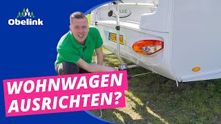 Wie kann ich meinen Wohnwagen ausrichten  Obelink [upl. by Thomasine]