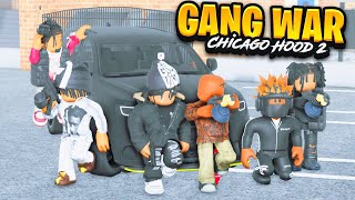 A GIANT GANG WAR BROKE OUT IN THIS CHICAGO ROBLOX HOOD GAME PLAYSTATION [upl. by Lapo396]