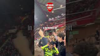 🎶Who put the ball in Sheffield Net🎶  New Arsenal Chant 202324  Sheffield United 06 Arsenal [upl. by Vins]