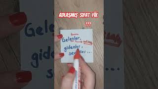 adlaşmış sıfat fiil nazlihocam yks2025 nazlihocam dilbilgisi shortsyoutube shorts youtube [upl. by Alanna]