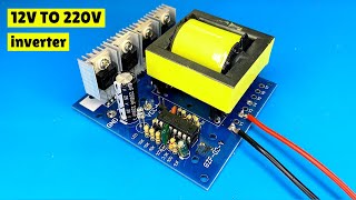 how to make inverter 12v to 220v [upl. by Anih]