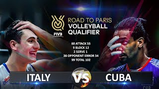 Italy vs Cuba  Volleyball Olympic QT 2023 [upl. by Mccallum]